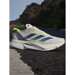 Adidas Men's ADIZERO BOSTON 12 White Running Shoes