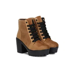 TRY FEET Women Casual Platform Regular Boots