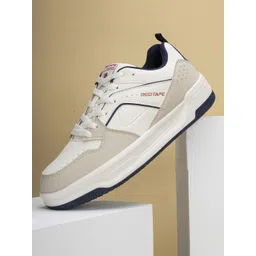 Red Tape Men Colourblocked Round Toe Lace-Ups Sneakers