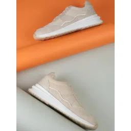 Mochi Women's Beige Casual Sneakers