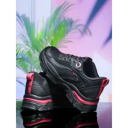 Asian Women's BLOSSOM-17 Black & Pink Sneakers