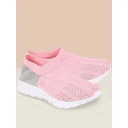 Fausto Women's Pink & Grey Walking Shoes