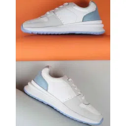 Mochi Women's White Casual Sneakers