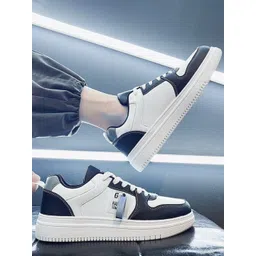 Robbie Jones Men Colourblocked PU Sneakers