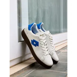 Lotto Men's Leggenda Autograph OG White & Blue Sneakers