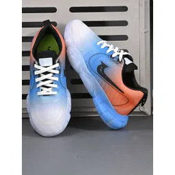 LEEPEETER Men Colourblocked Round Toe Lace-Ups Sneakers