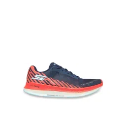 Skechers Men's GO RUN RAZOR EXCESS Navy Coral Casual Sneakers