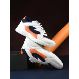 OFF LIMITS Men's ROGER Navy, Off White & Orange Running Shoes