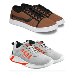 Free Kicks Men Multicoloured Mesh Marking Running Sports Shoes