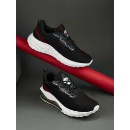 Campus Men's Black & Red Running Shoes