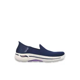 Skechers Women's GO WALK ARCH FIT Navy Lavender Walking Shoes