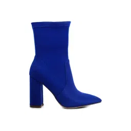 London Rag Women's Blue Casual Booties