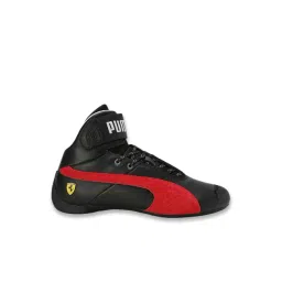 Puma Unisex Black & Rosso Corsa Scuderia Ferrari Future Cat Mid Motorsport Sneakers