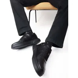 Rare Rabbit Men's Black Sneakers