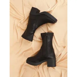 Truffle Collection Women's Jet Black Casual Booties
