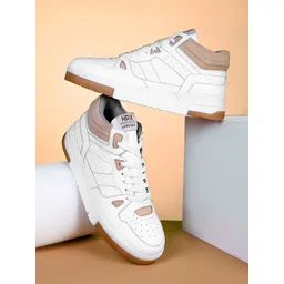 HRX by Hrithik Roshan Men Colourblocked PU High-Top Sneakers