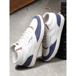 Hush Puppies Men Colourblocked PU Lace-Ups Round Toe Sneakers