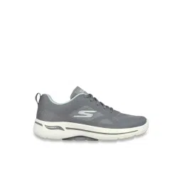 Skechers Women's GO WALK ARCH FIT Grey Aqua Walking Shoes