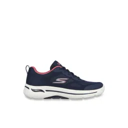 Skechers Women's GO WALK ARCH FIT Navy Coral Walking Shoes