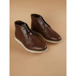 CODE by Lifestyle Men Round Toe Lace-Up Boots