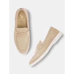 U.S. Polo Assn. Men Leather Slip-On Sneakers