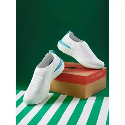 Campus Men Woven Design PU Slip-On Sneakers