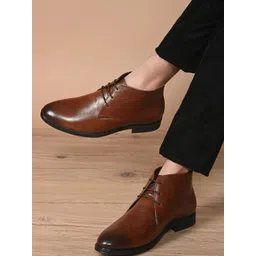 INVICTUS Men Round Toe Lace-Ups Regular Boots