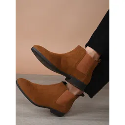 INVICTUS Men Round Toe Slip-On Regular Boots