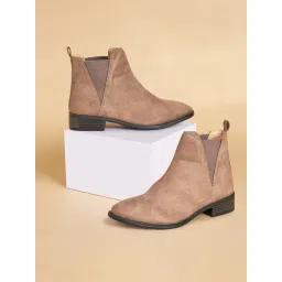 Forever Glam by Pantaloons Women's Brown Chelsea Boots