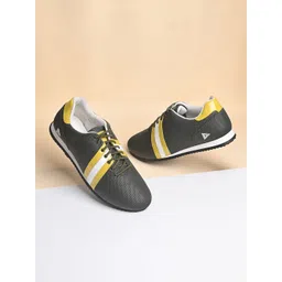 LOUIS STITCH Men's Color Blocked Casual Sneaker with Auto Adjustable Elastic Laces