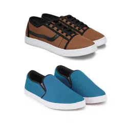 Spotwalk Men Set Of 2 Mesh Running Shoes