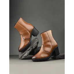 The Roadster Lifestyle Co Round Toe Zippered Boots