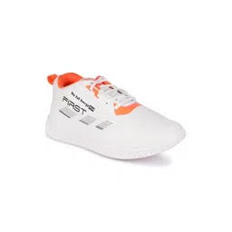 DRACKFOOT Men Mesh Printed Round Toe Lace-Up Sneakers