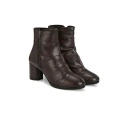 Delize Women Mid-Top Block-Heeled Winter Boots