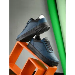 SPYKAR Men Round Toe PU Sneakers