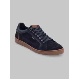 Kickers Men Colourblocked Leather Lace-Ups Sneakers