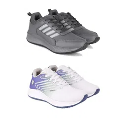 PENNEN Men Pack of 2 Non-Marking Sports Shoes