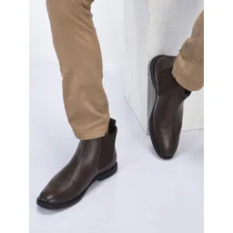 FAUSTO Men High-Top Chelsea Boots