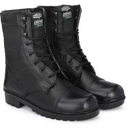 Men's Black NCC/Military/Army Long Dms combat Boot Shoes Genuine Leather Boots For Men