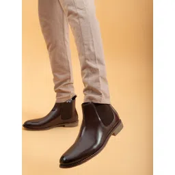Big Fox Men Casual Block-Heeled Chelsea Boots