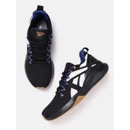 Reebok Men Navy Black & White Woven Design Epsilon Running Shoes