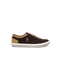 U.S. Polo Assn. Men's MONTON 9.0 Solid Brown Sneakers