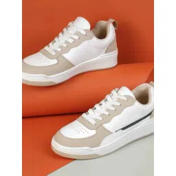 Metro Women's Beige Ankle High Sneakers