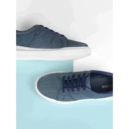 Mochi Women's Blue Ankle High Sneakers