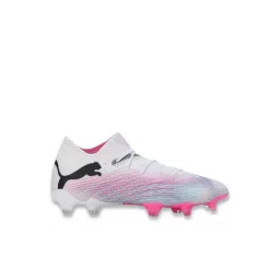 Puma Women's White, Black & Poison Pink FUTURE 7 ULTIMATE FG/AG Football Shoes