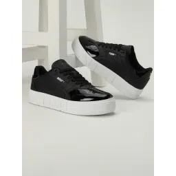 Puma Women's Cali Court Patent Black Sneakers
