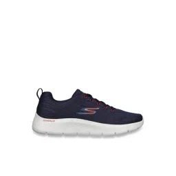 Skechers Men's GO WALK FLEX Navy Red Walking Shoes