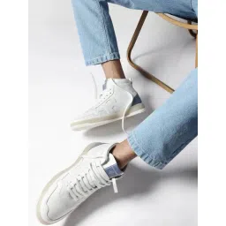 Rare Rabbit Men's White Sneakers