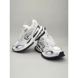 Red Tape Women's Edge Elevate Series Grey & Black Sneakers