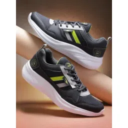 Asian Men's Charcoal Grey Running Shoes